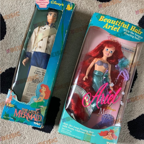 Disney Other - 🚫SOLD•E✝️SY🚫 Vintage 91-92 Little Mermaid ‘Eric & Ariel’ Dolls